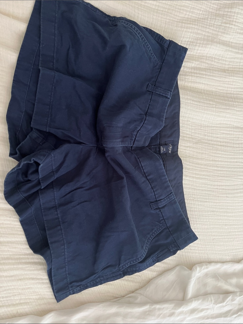 J. Crew Women's Navy Flat-Front Casual Shorts